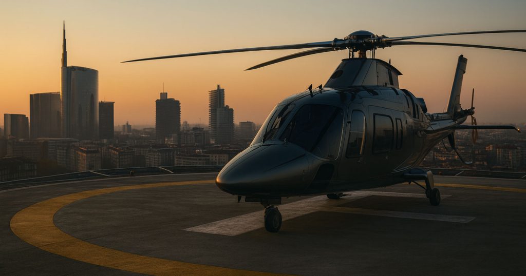 Helicopter charter in Milan Linate
